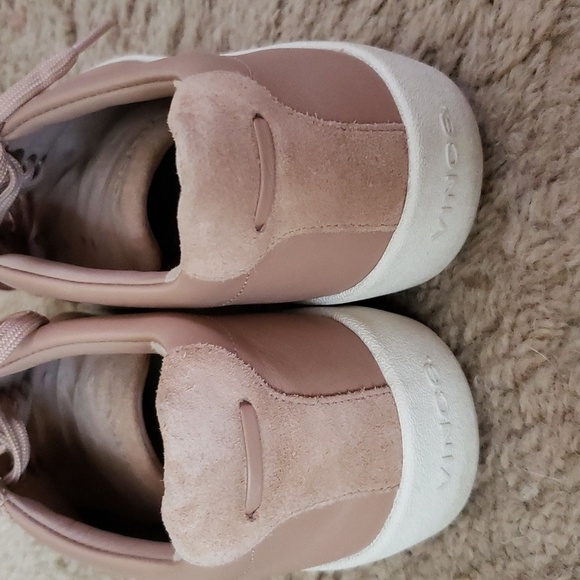 Vince pink leather lace up sneakers,  women's size 5.5 - Picture 5 of 9
